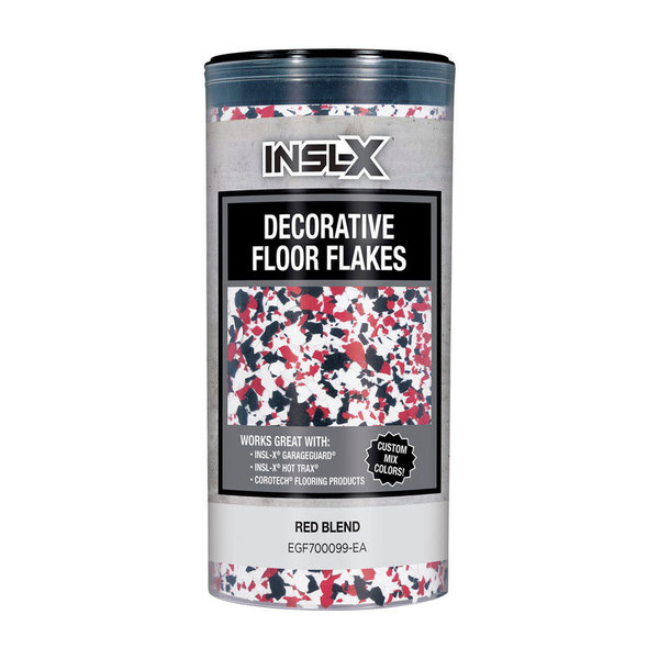 Insl-X By Benjamin Moore Insl-X Indoor and Outdoor Red Blend Decorative Floor Flakes 12 oz EGF700099-EA